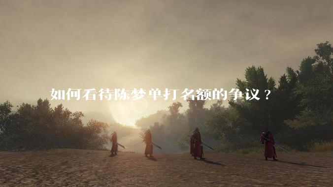 如何看待陈梦单打名额的争议?