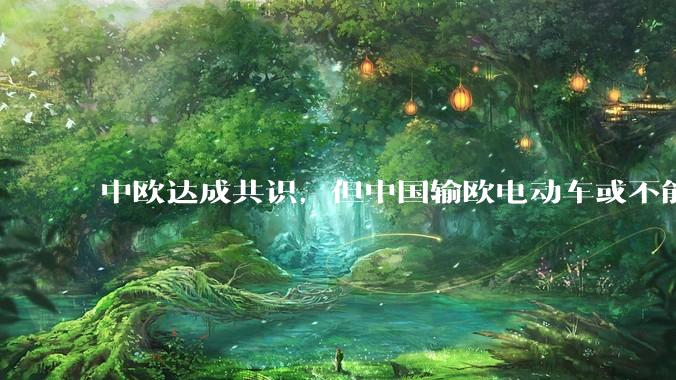 中欧达成共识，但中国输欧电动车或不能低于29万，29万的车在欧洲有竞争力吗？