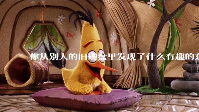 你从别人的旧硬盘里发现了什么有趣的东西？