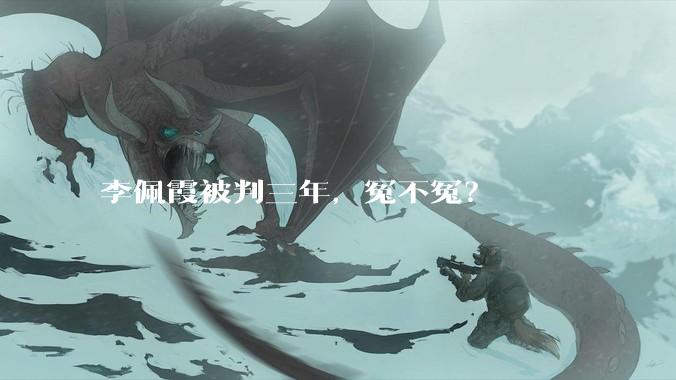 李佩霞被判三年，冤不冤？