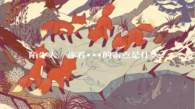 陌生人，你看***的雷点是什么?