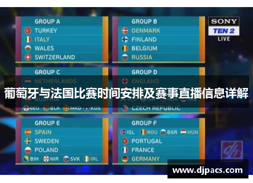 葡萄牙与法国比赛时间安排及赛事直播信息详解